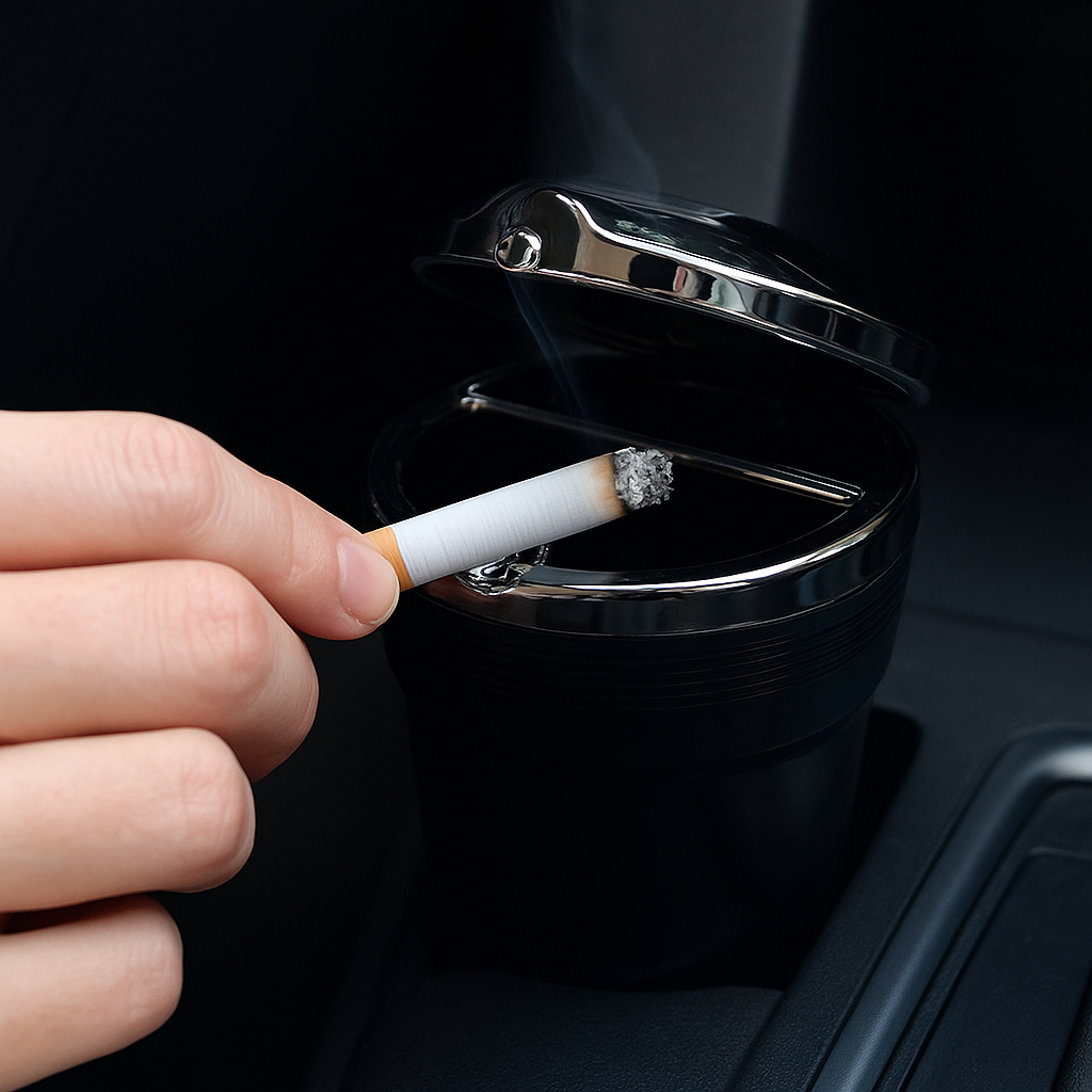 Dymek™ – Stylowa popielniczka LED bezdymna | Luksus i czystość w Twoim aucie